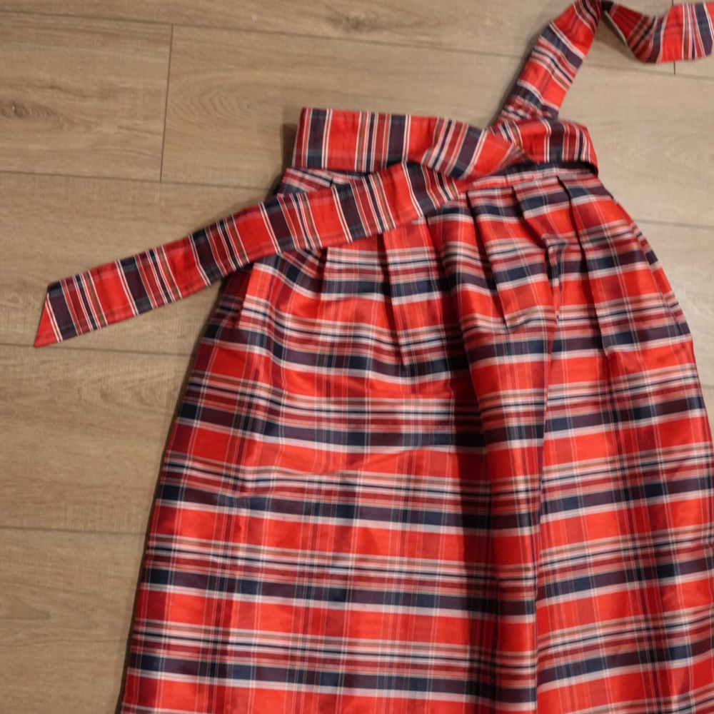 Sewing Down South x Crown Ivy Red Plaid Midi Skirt